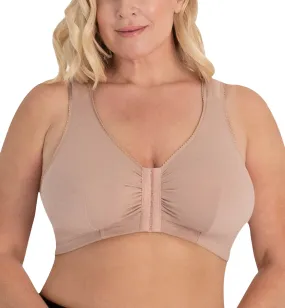 Leading Lady Meryl Cotton Front Closure Bra (110) - Warm Taupe