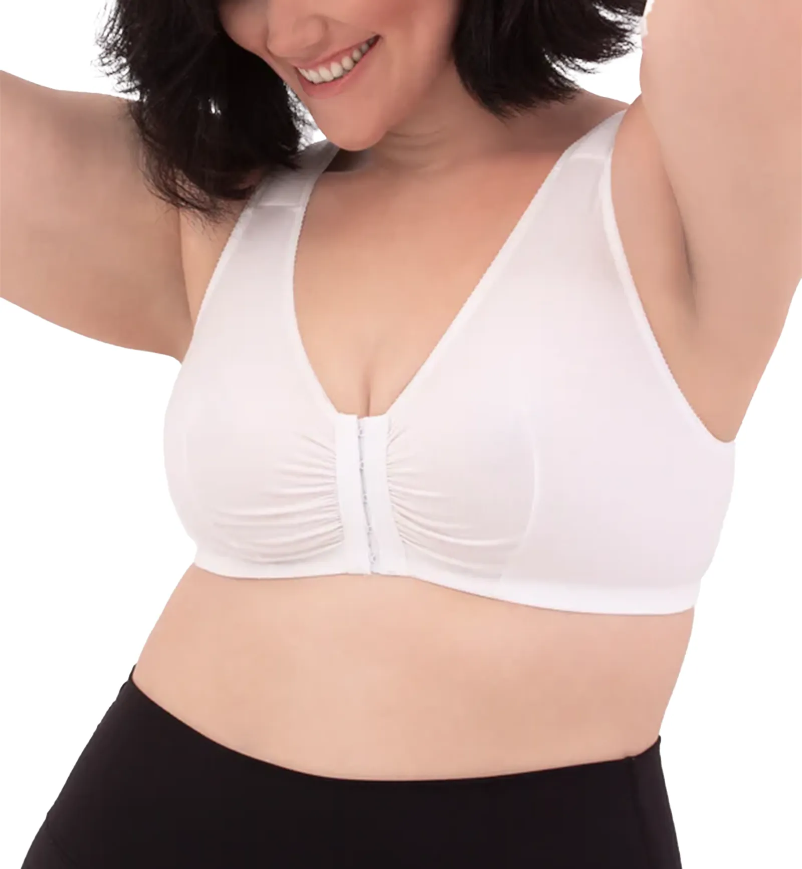 Leading Lady Meryl Cotton Front Closure Bra (110) - White