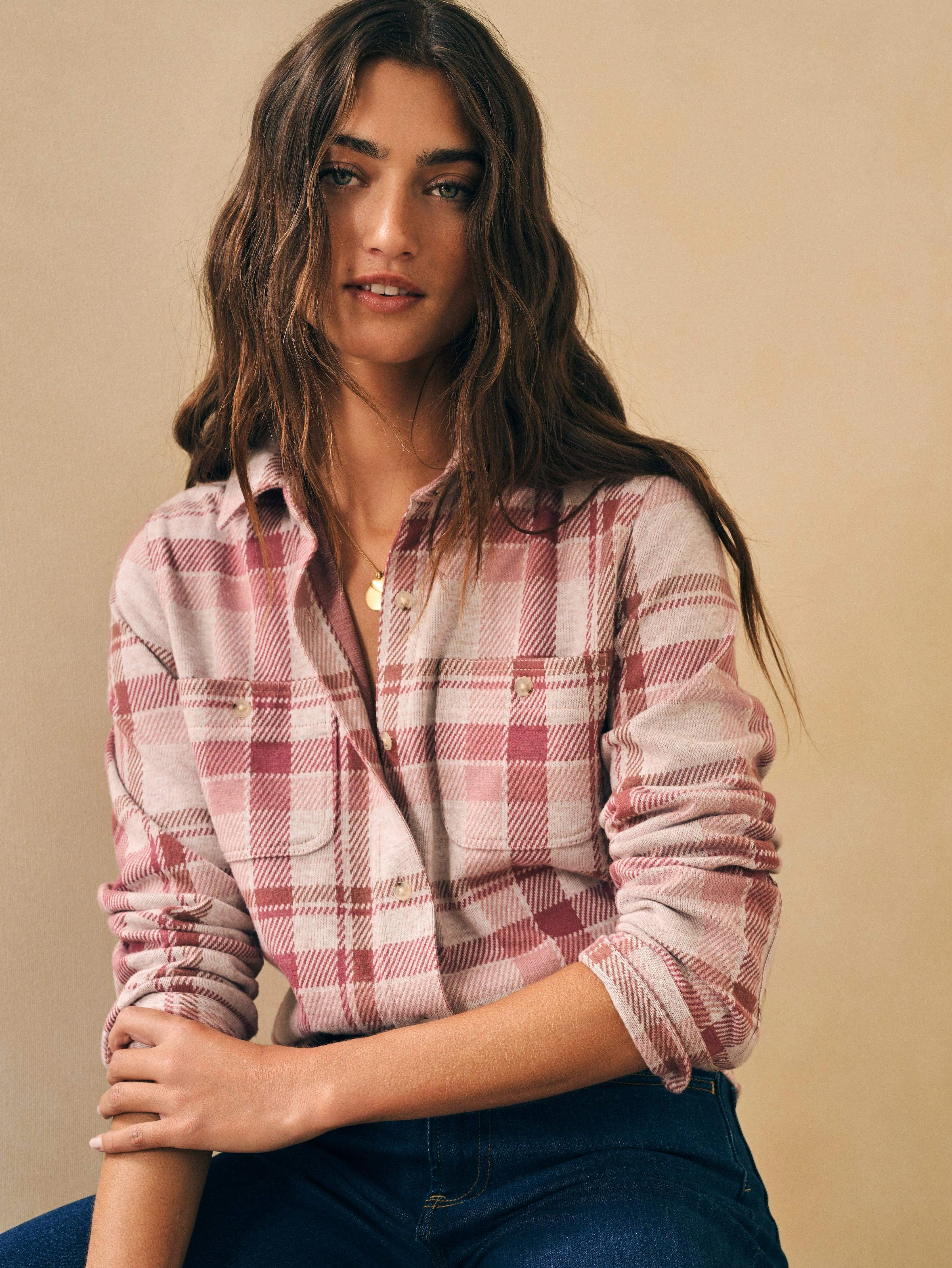 Legend Sweater Shirt - Amelia Plaid