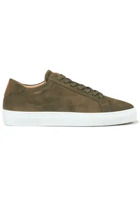 Les Deux Suede Theodor Sneaker Olive