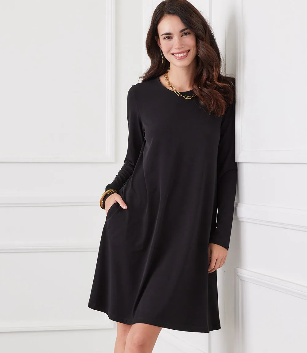 Long Sleeve Travel Jersey Dress