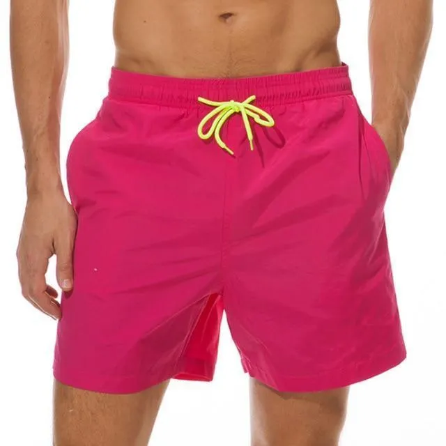 Luminous Beach Shorts With Drawstring