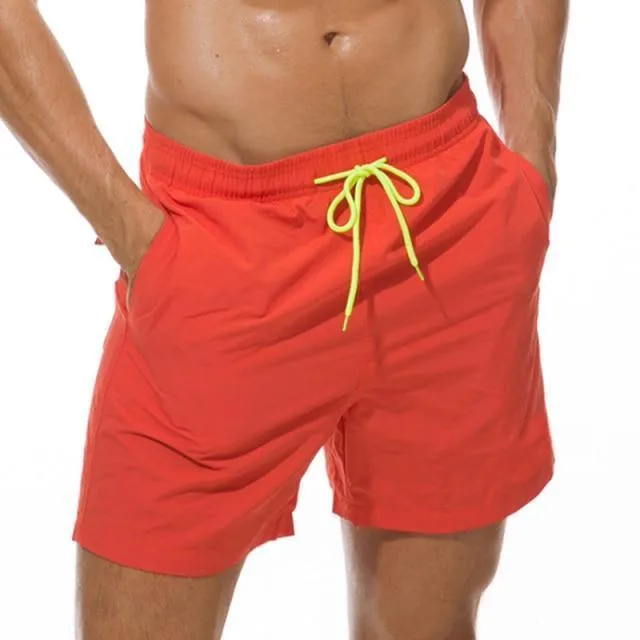 Luminous Beach Shorts With Drawstring