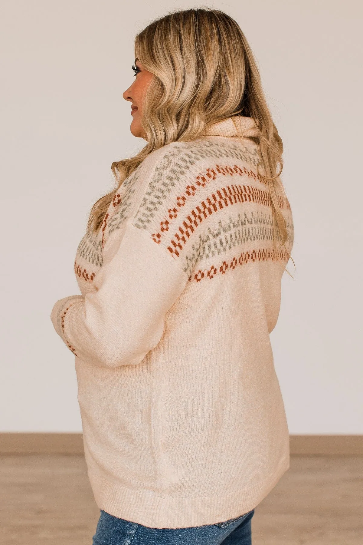 Make It Yours Turtle Neck Sweater- Cream