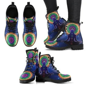 Mandala Chakra Women's Leather Boots