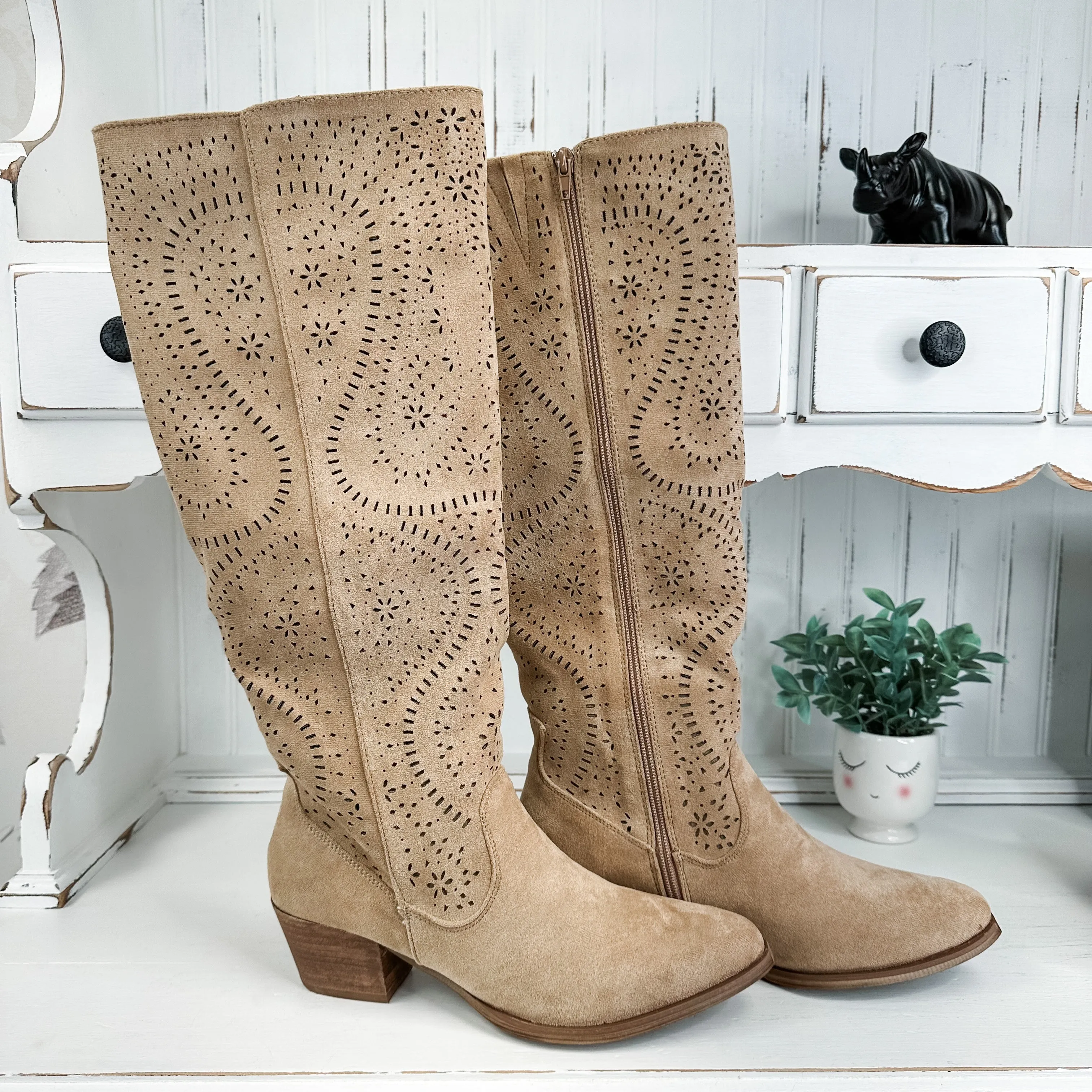 Mara Tall Boot - Sand