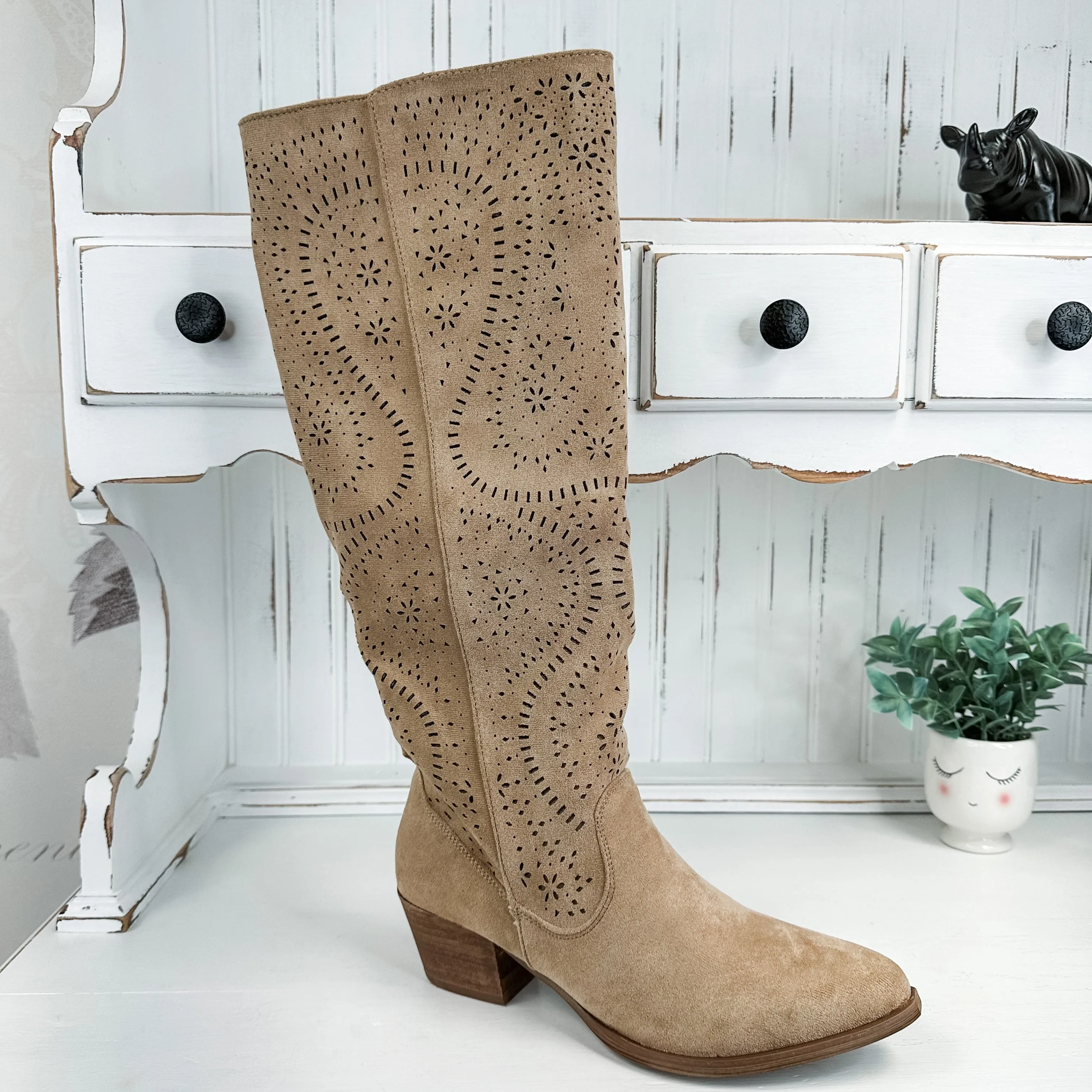 Mara Tall Boot - Sand