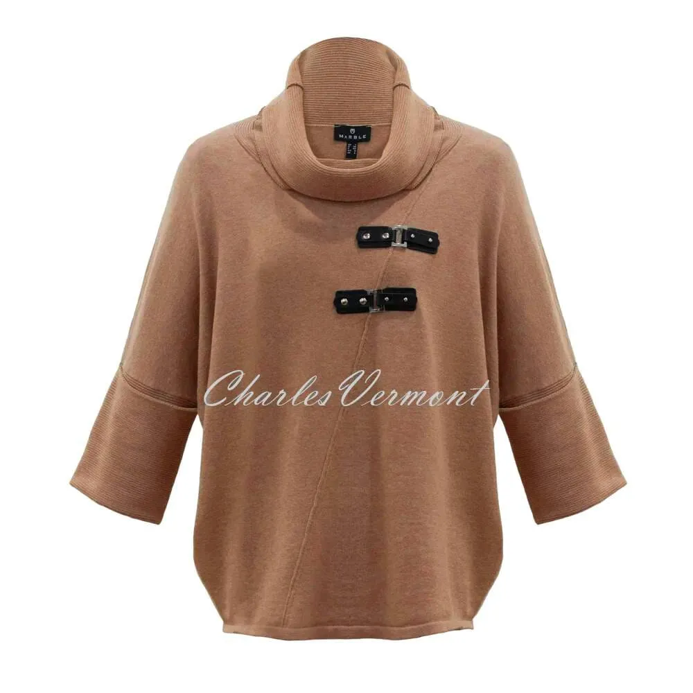 Marble Buckle Sweater - Style 6374-130 (Camel)