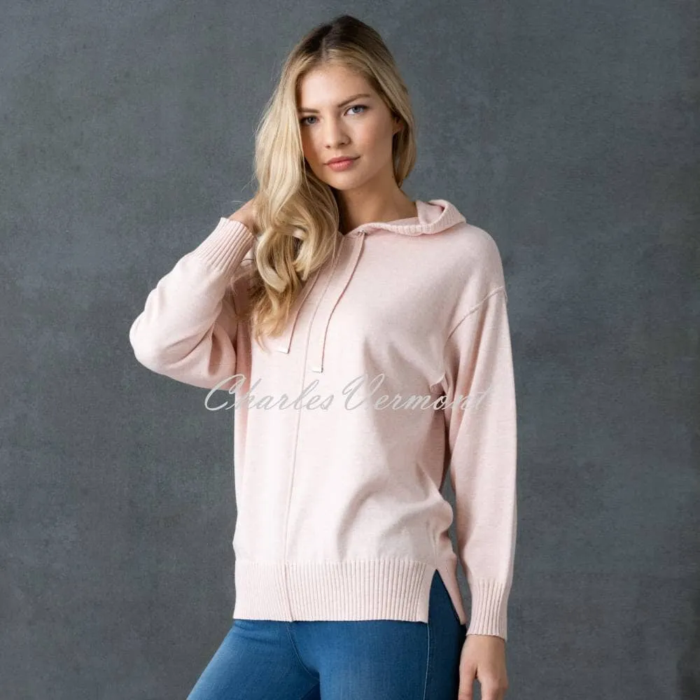 Marble Hooded Sweater - 6751-120 (Pale Pink)