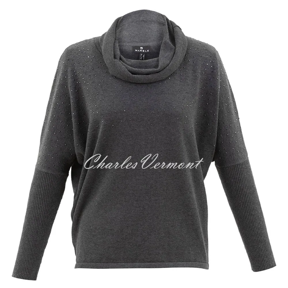 Marble Sweater - Style 6733-105 (Charcoal Grey)