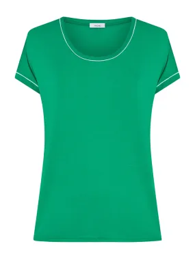 Maxi T-shirt girocollo in Viscosa Summer - Bright Green