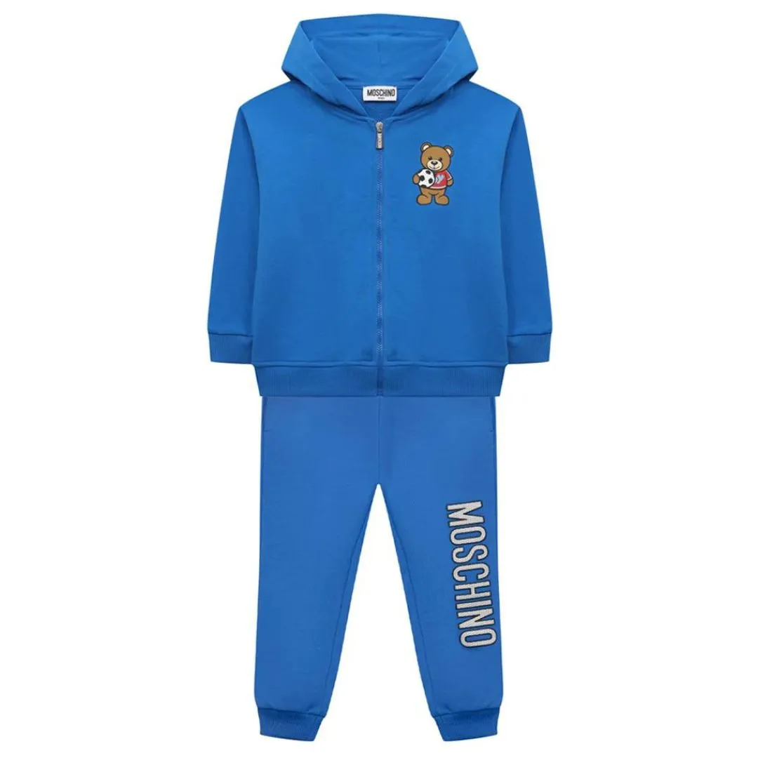 Moschino Sets&Outfits Sweater Track Logo Blue