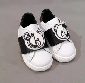 Moschino Sneaker Bear Logo Black & White