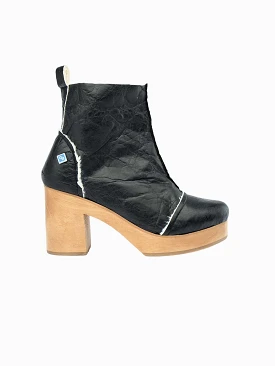 My Clog Vegan Leather Heeled Boots | Black