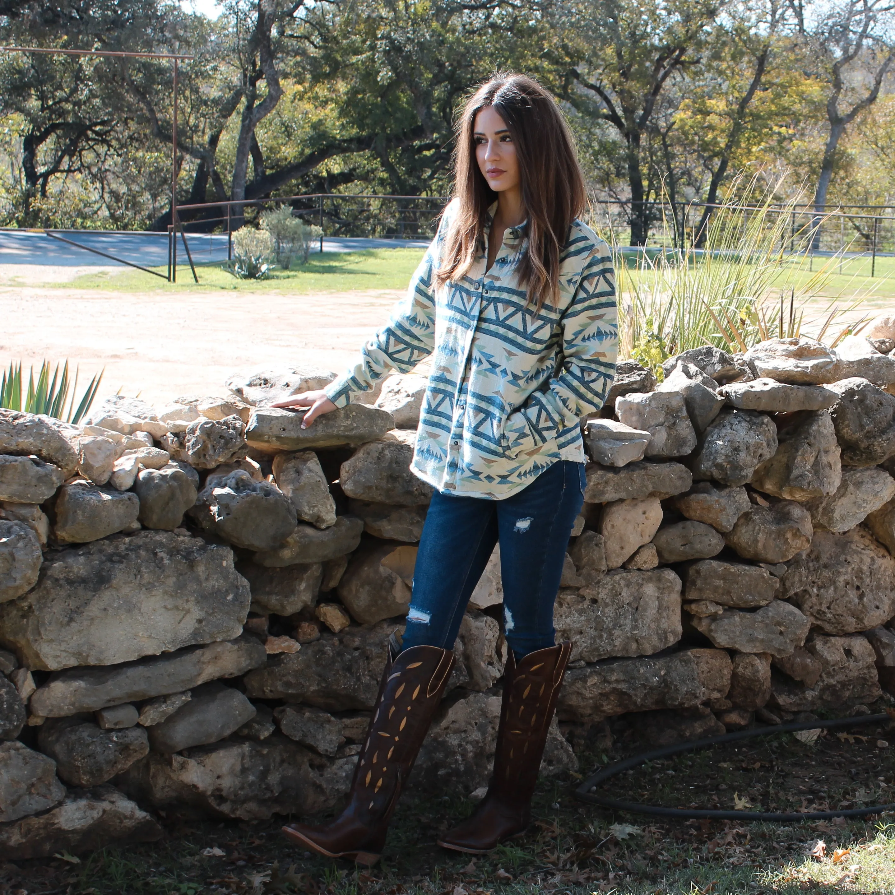 Outback Hazel Shirt Jacket Tan