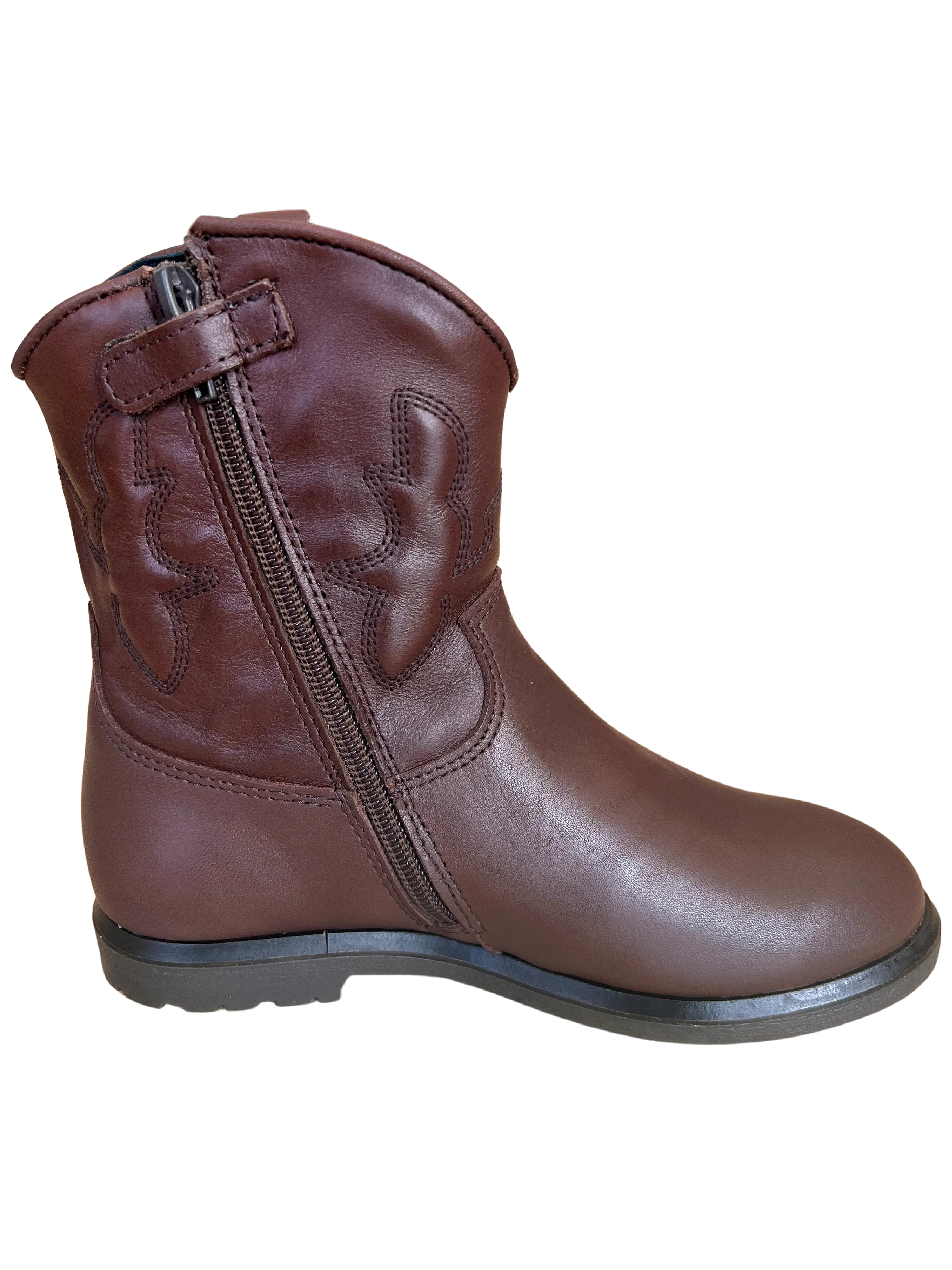 (P1713) Mid Brown Boots -  Pinocchio