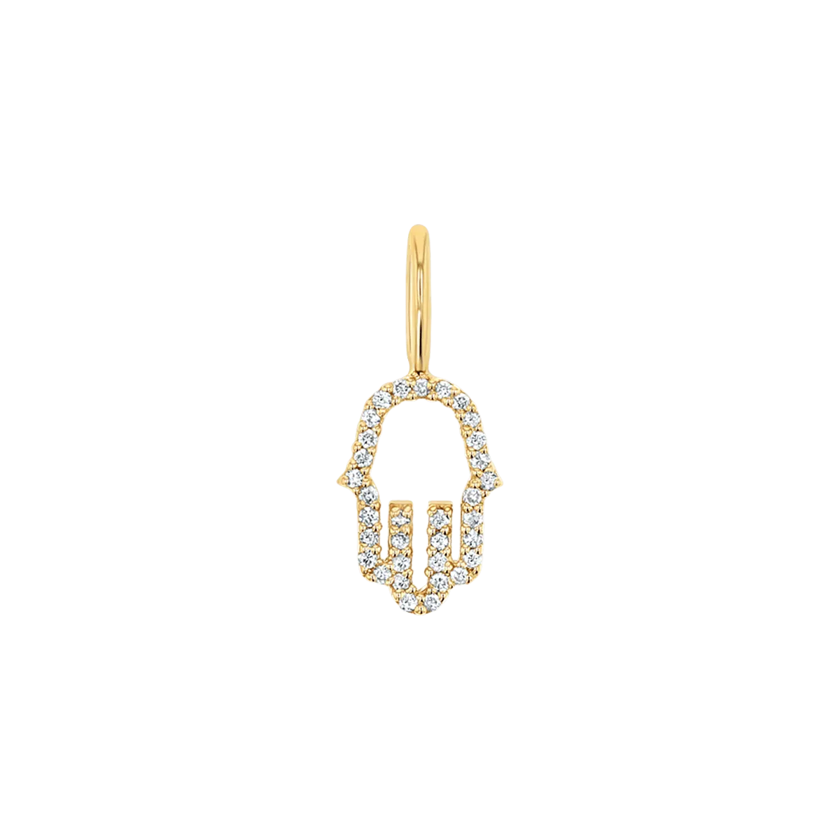 Petite Hamsa Diamond Charm