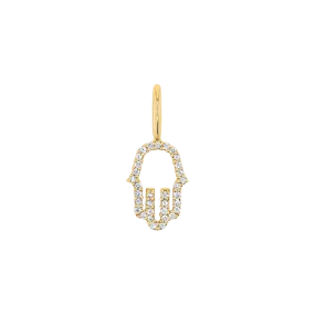 Petite Hamsa Diamond Charm