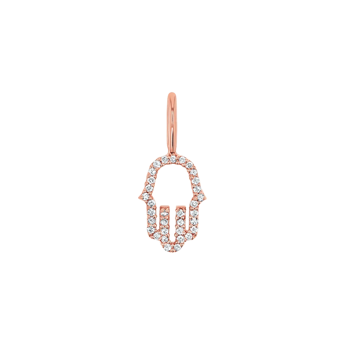 Petite Hamsa Diamond Charm