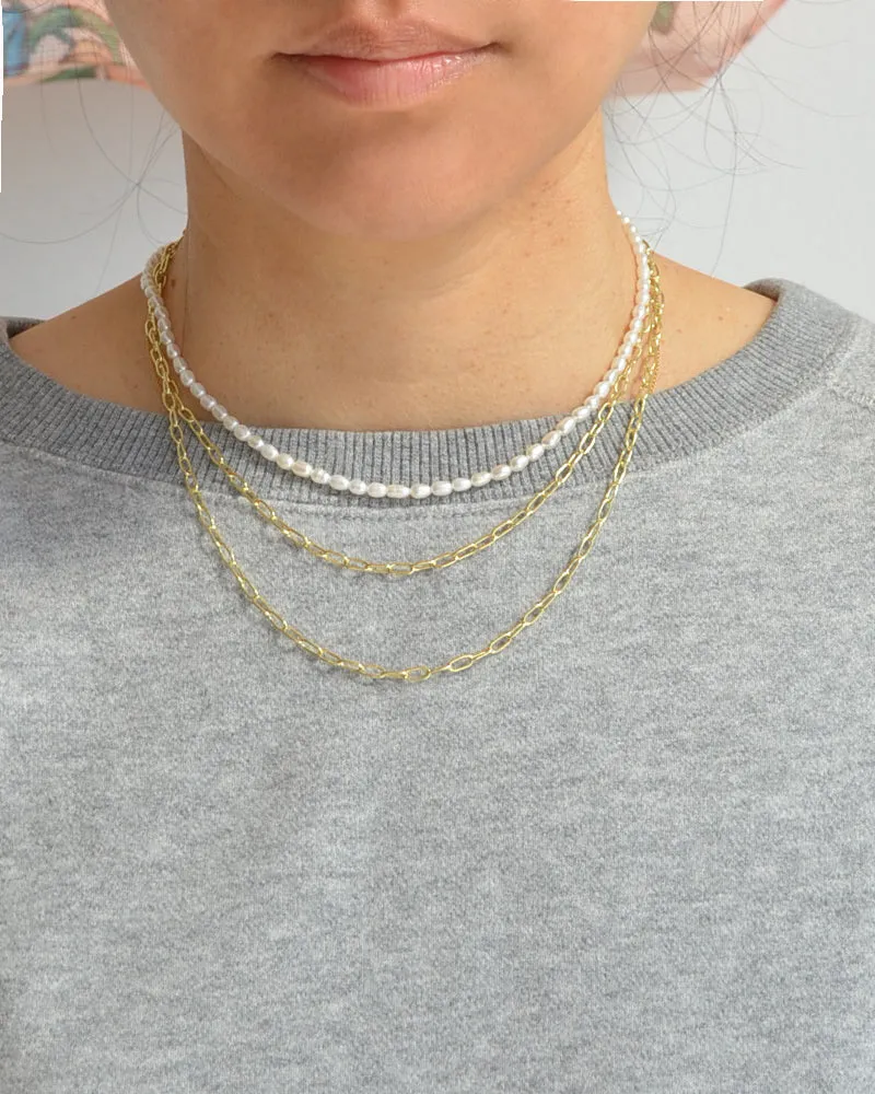 Petite Oval Link Necklace