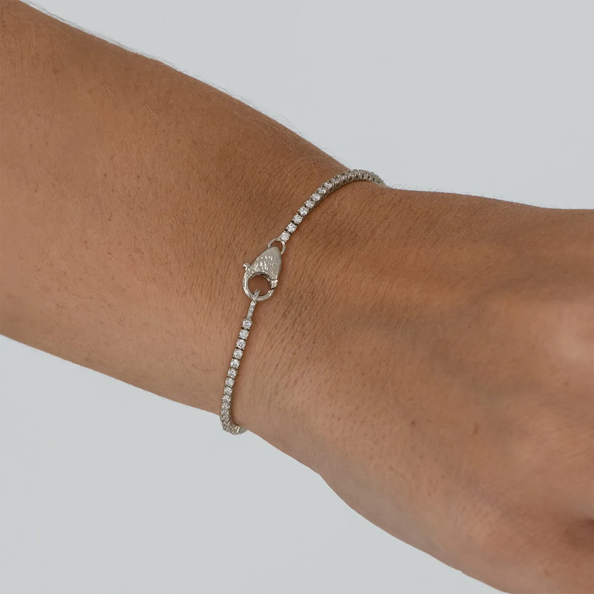 Petite Tennis Lock Bracelet