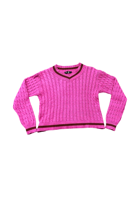 Pink Cableknit Sweater