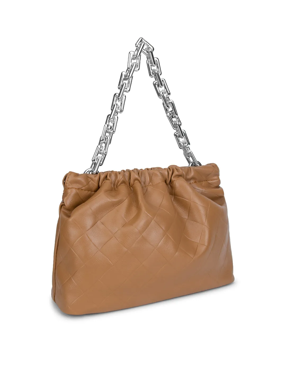 Pouch Bag With Metal Chain