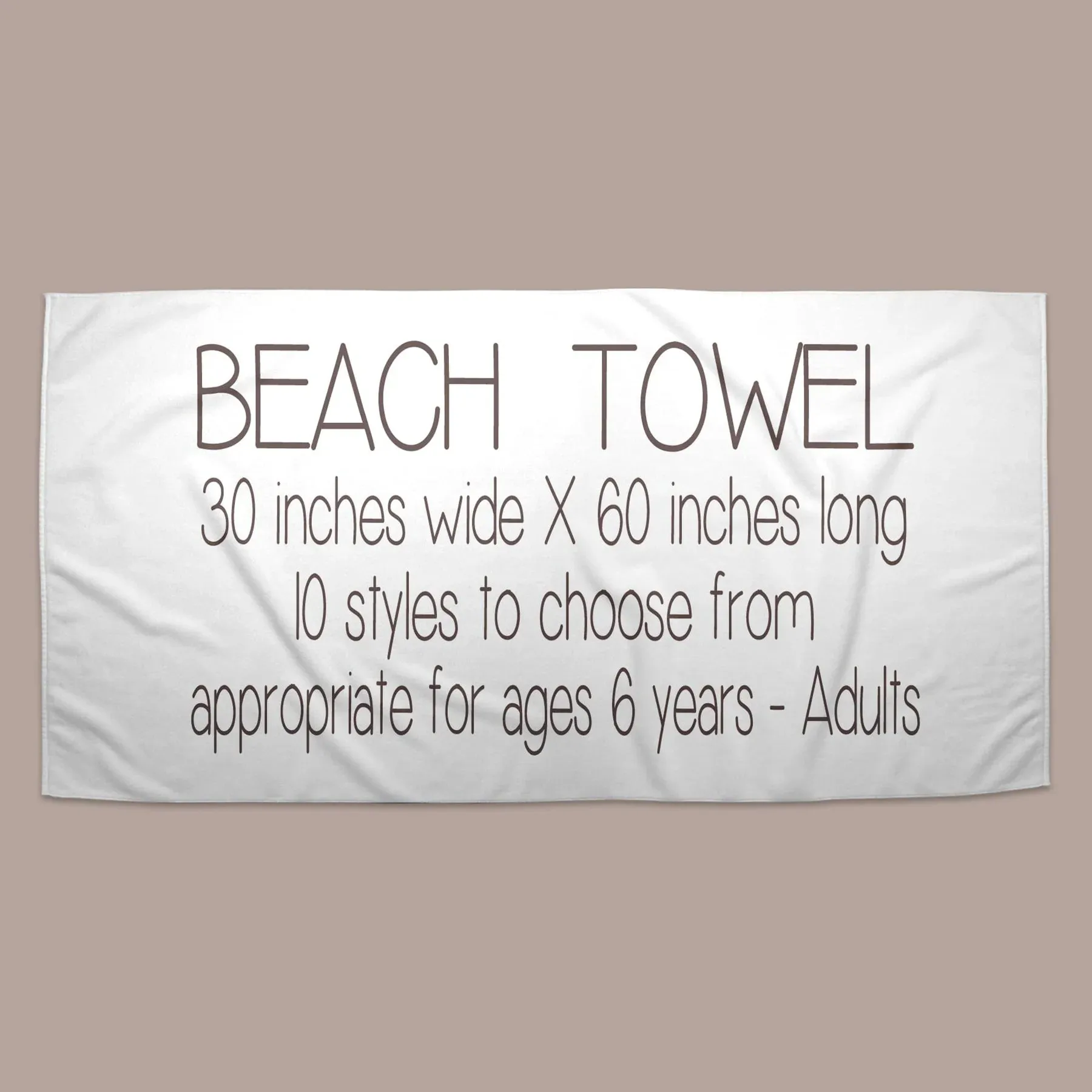 (PRE-ORDER) PERSONALIZED BEACH TOWELS | VARIOUS STYLES