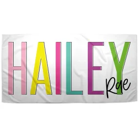 (PRE-ORDER) PERSONALIZED BEACH TOWELS | VARIOUS STYLES