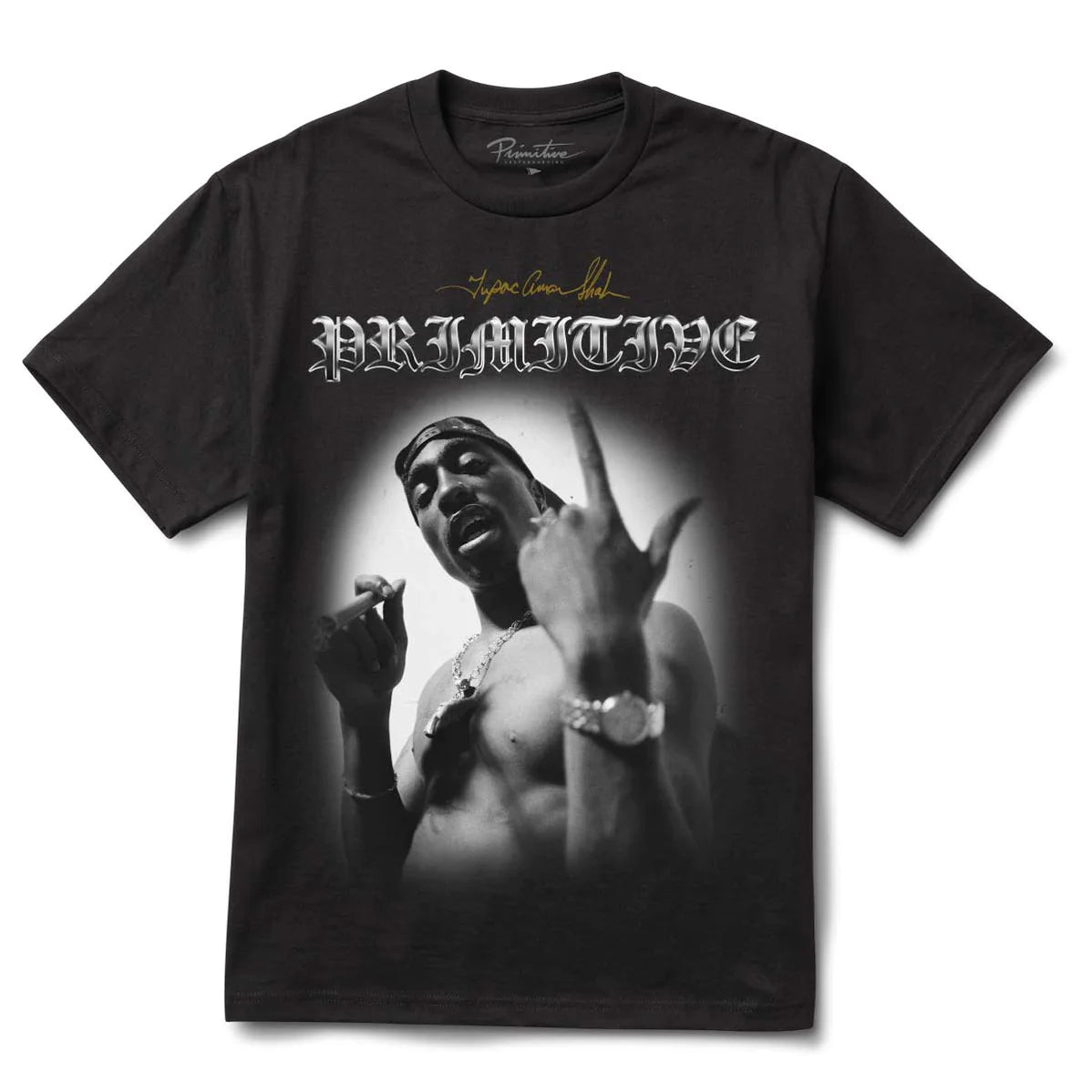 PRIMITIVE T-SHIRT 2PAC ONE BLACK