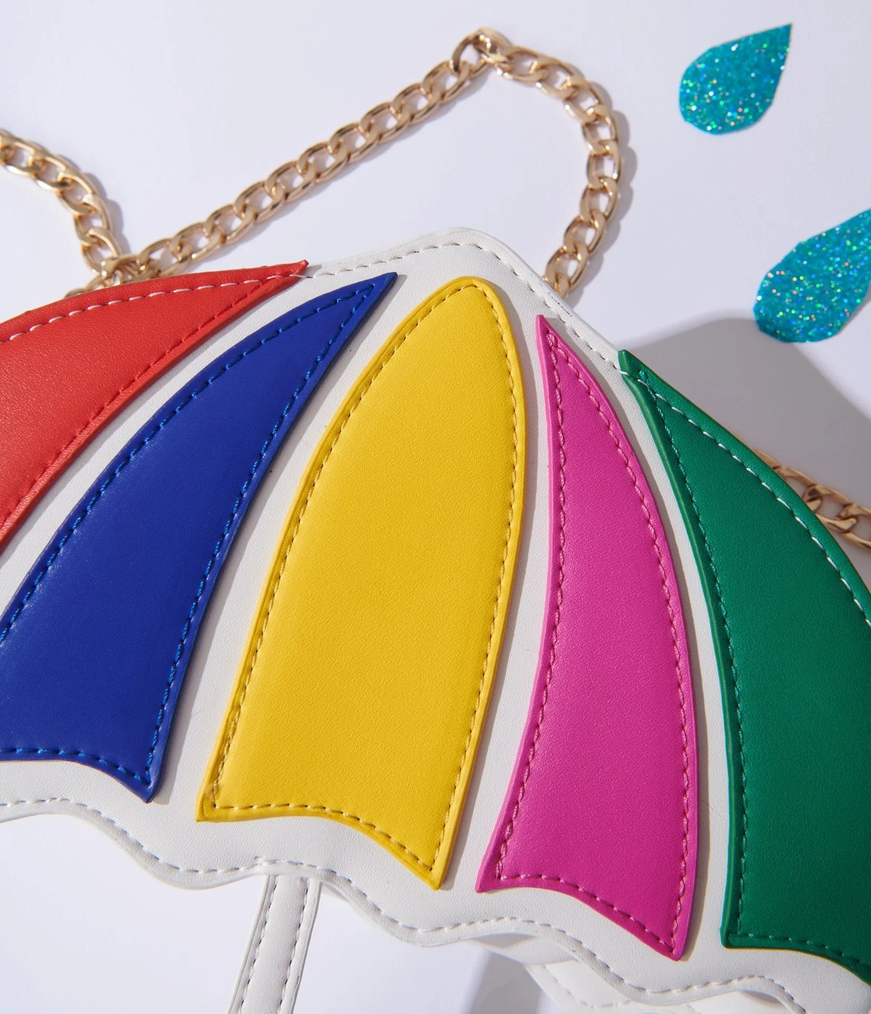 Rainbow Umbrella Crossbody Bag