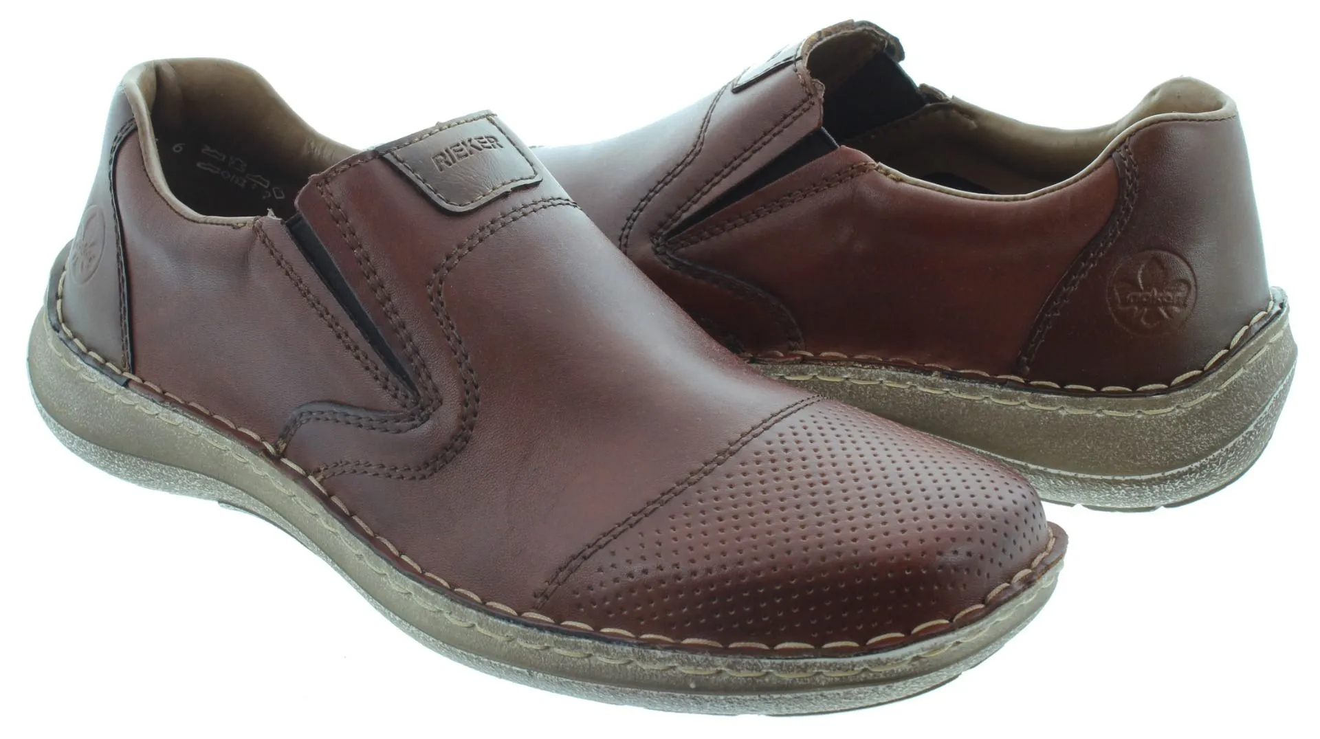 RIEKER Mens 03056 Slip On Shoes In Tan