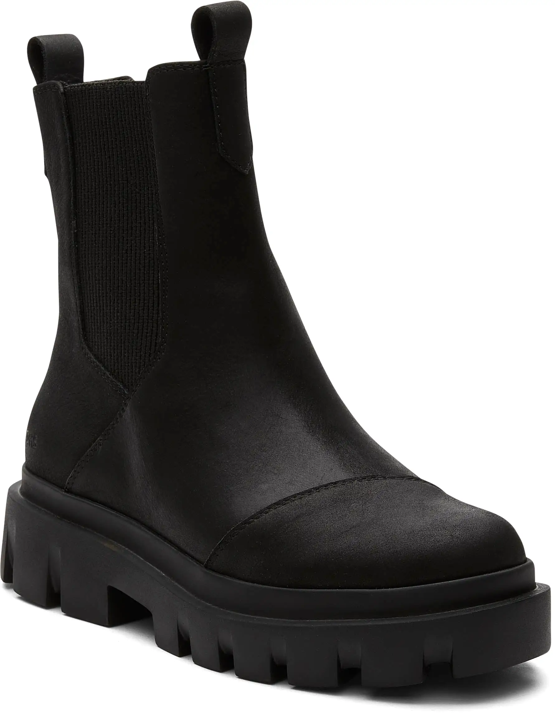 Rowan Black Water Resistant Leather Boot