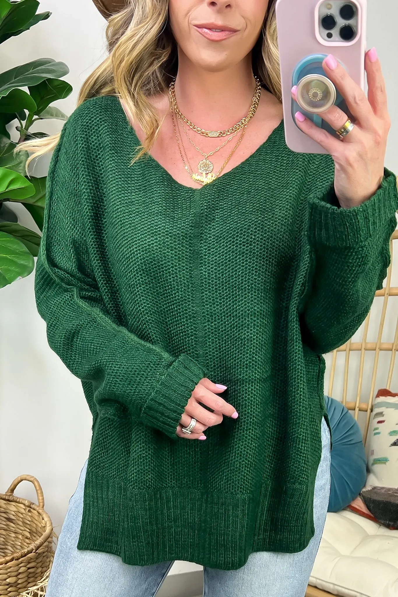 Shaely High Low Knit Sweater - FINAL SALE