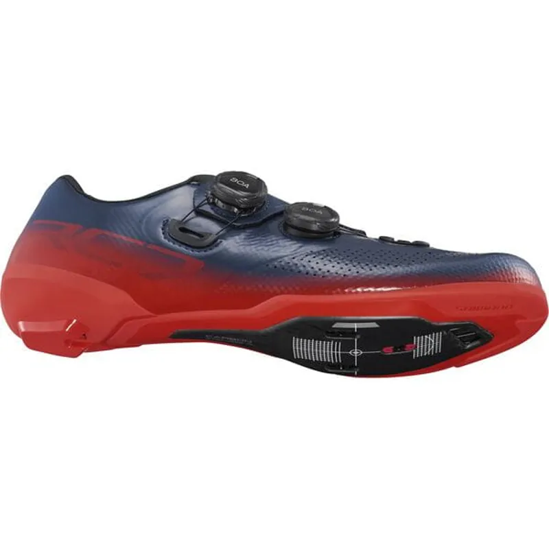 Shimano RC7 RC702 SPD-SL Shoes in Red and Blue