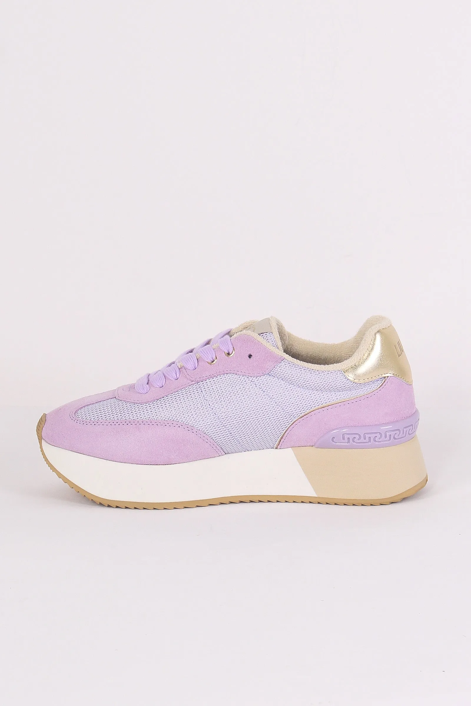 Sneaker Dreamy Suede Mesh Lilla/gold