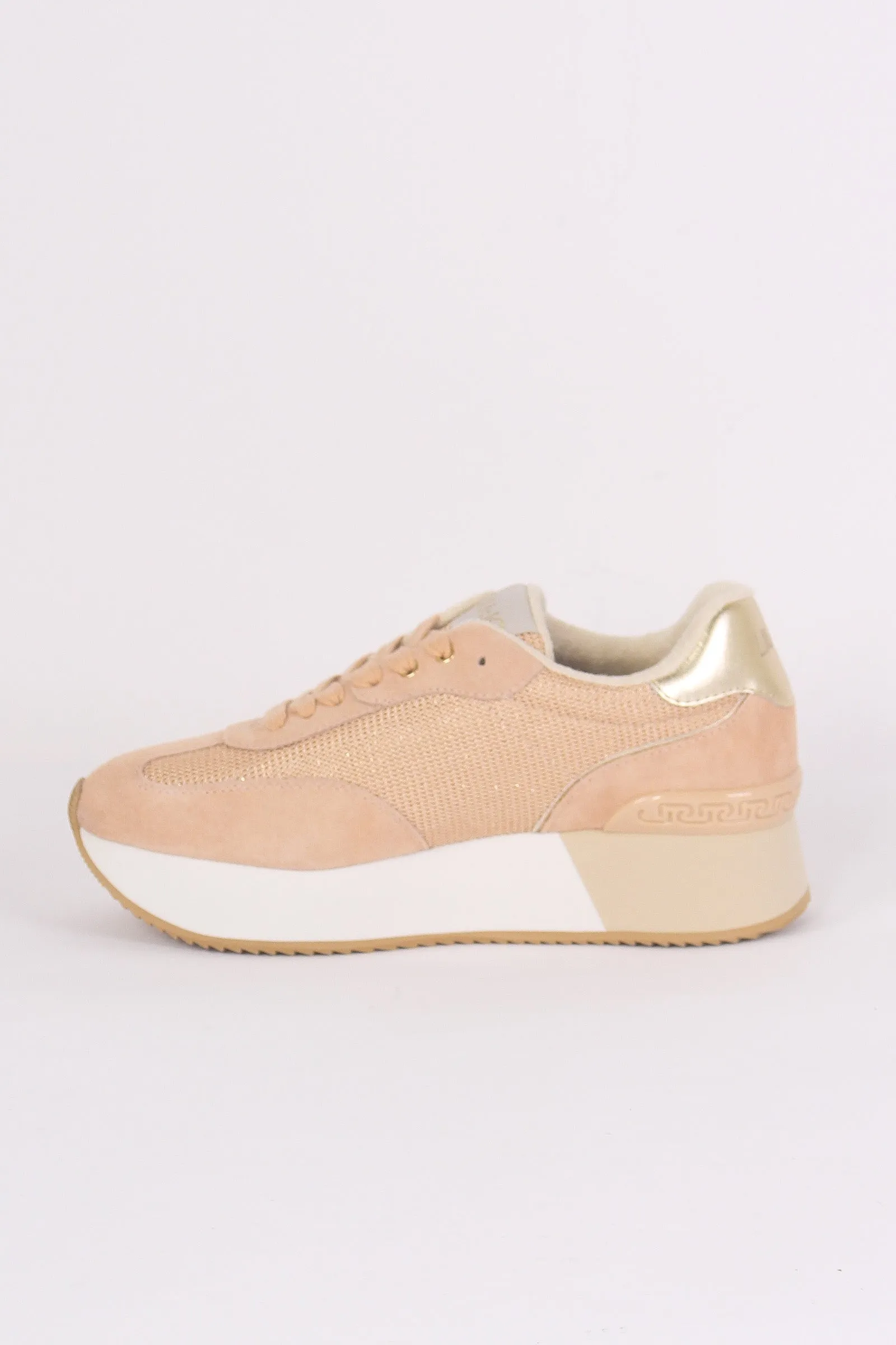 Sneaker Dreamy Suede Mesh Papaya/gold