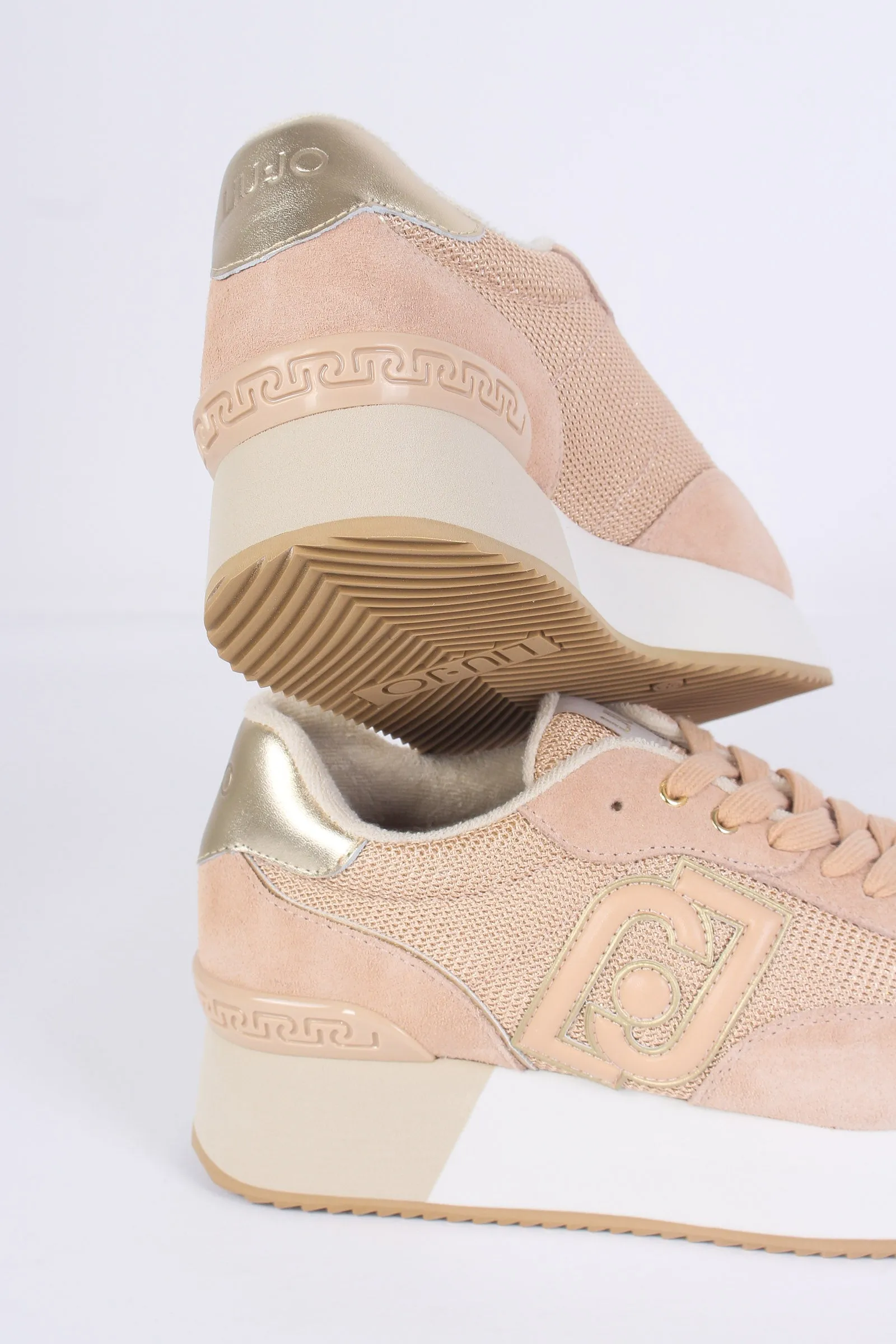 Sneaker Dreamy Suede Mesh Papaya/gold