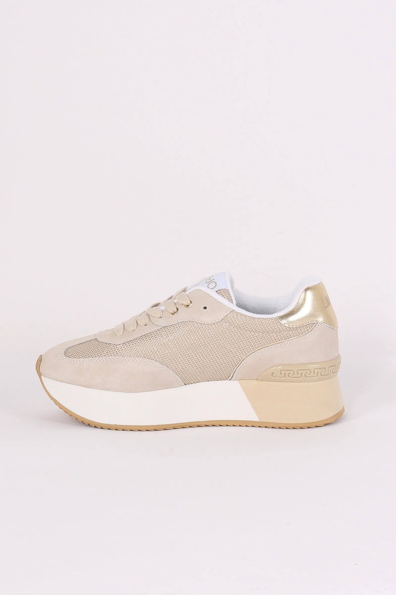 Sneaker Dreamy Suede Mesh Sand/gold