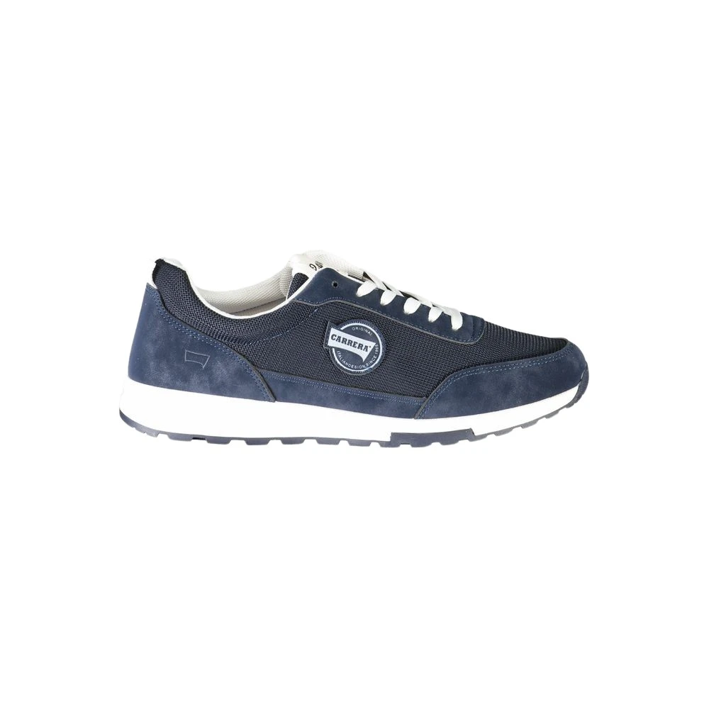 Sneaker in Poliestere Blu con Lacci