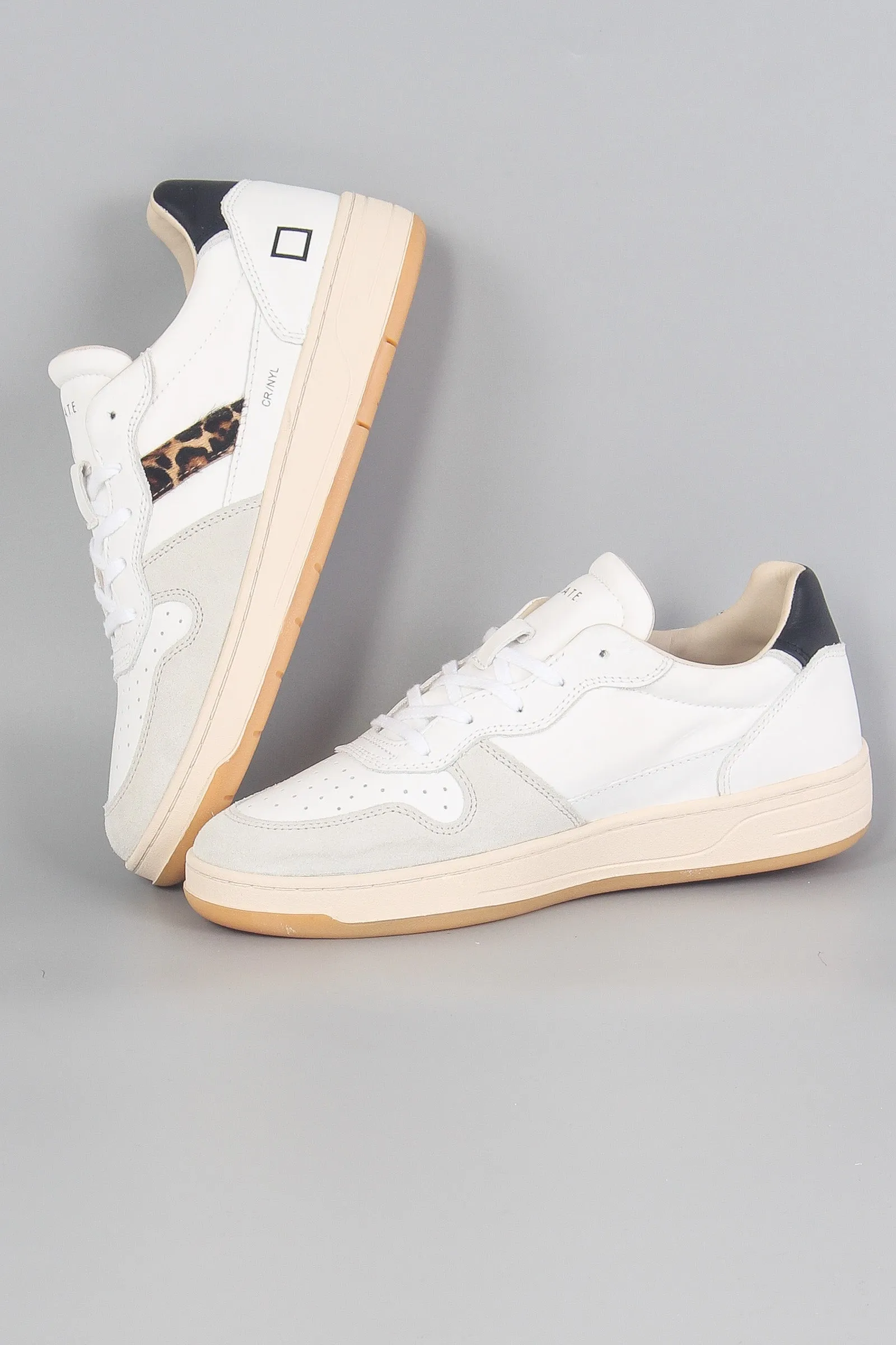 Sneaker Nylon Court 2.0 White/leopard