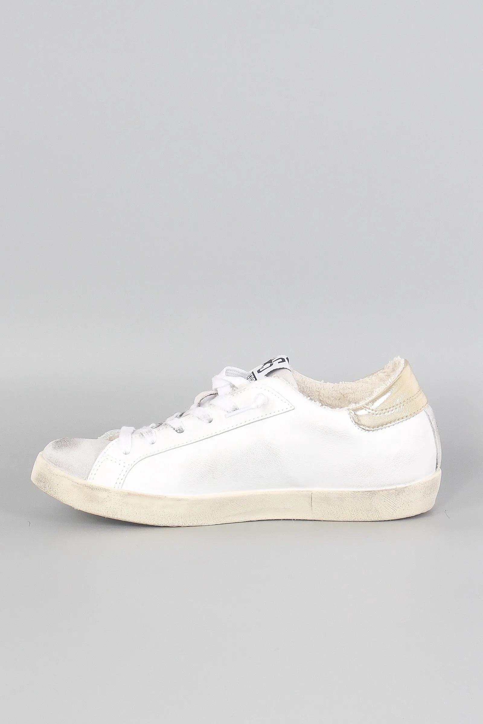 Sneaker One Star Glitter Bianco/oro