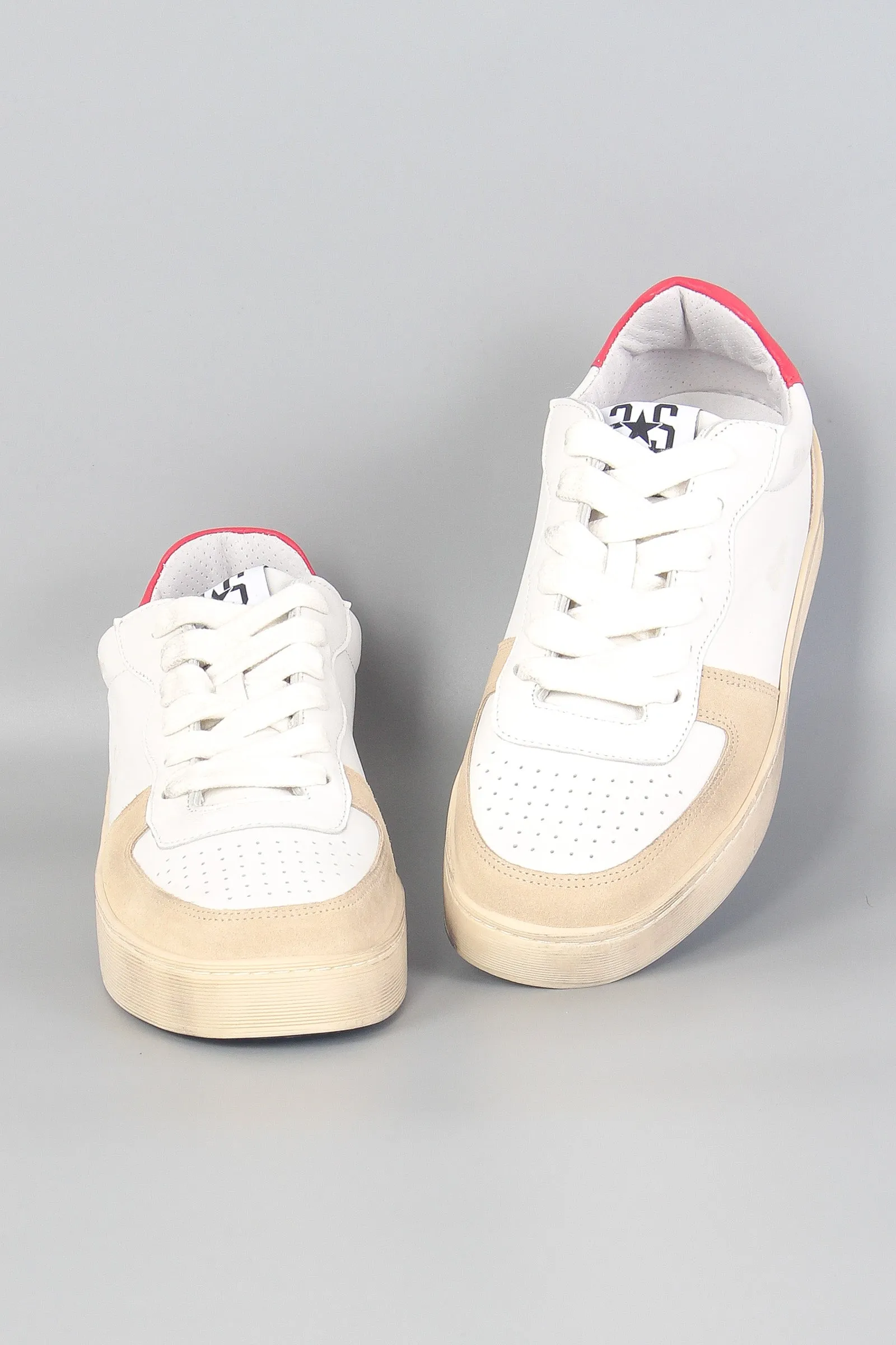 Sneaker Padel Star Bianco/beige/rosso