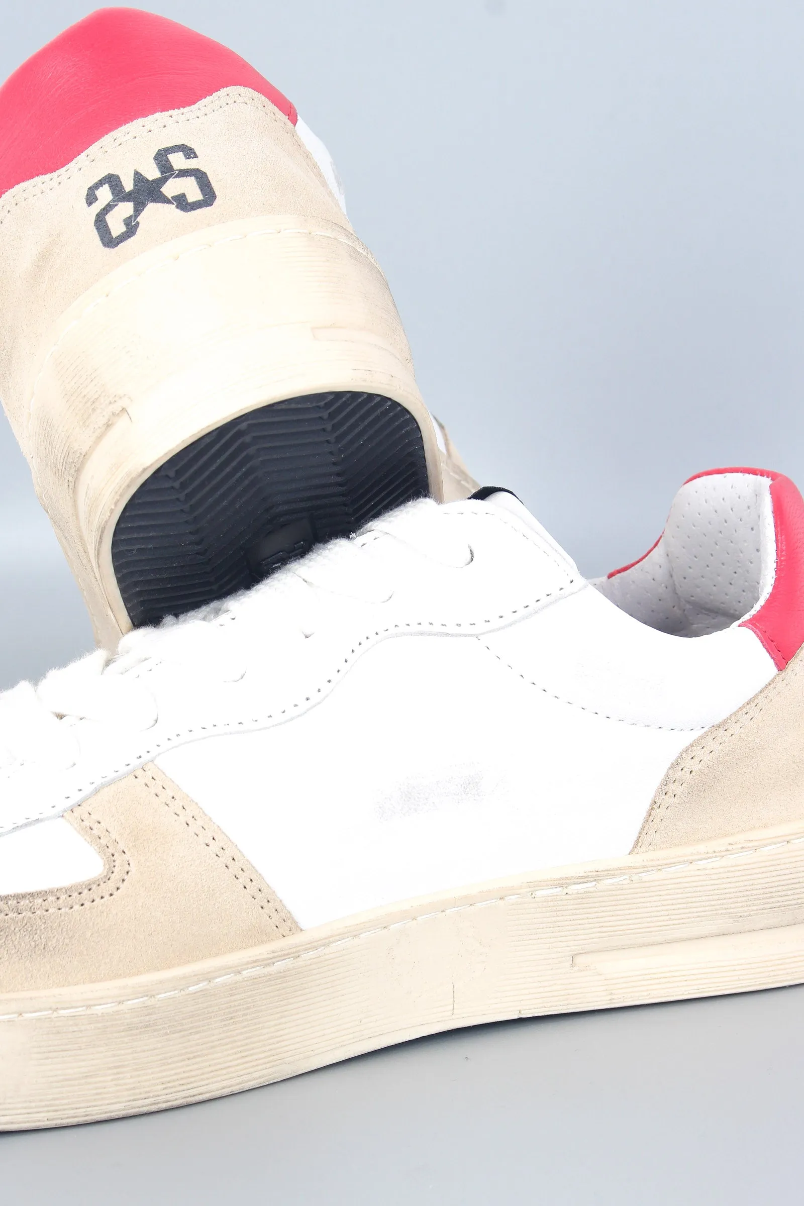 Sneaker Padel Star Bianco/beige/rosso