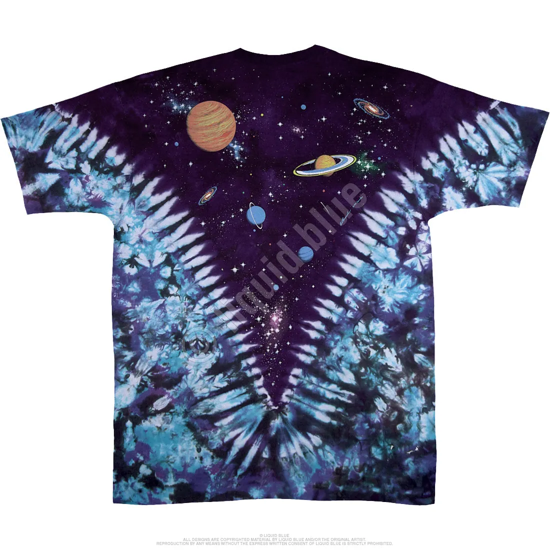 Space Double Sided Tie-Dye T-Shirt