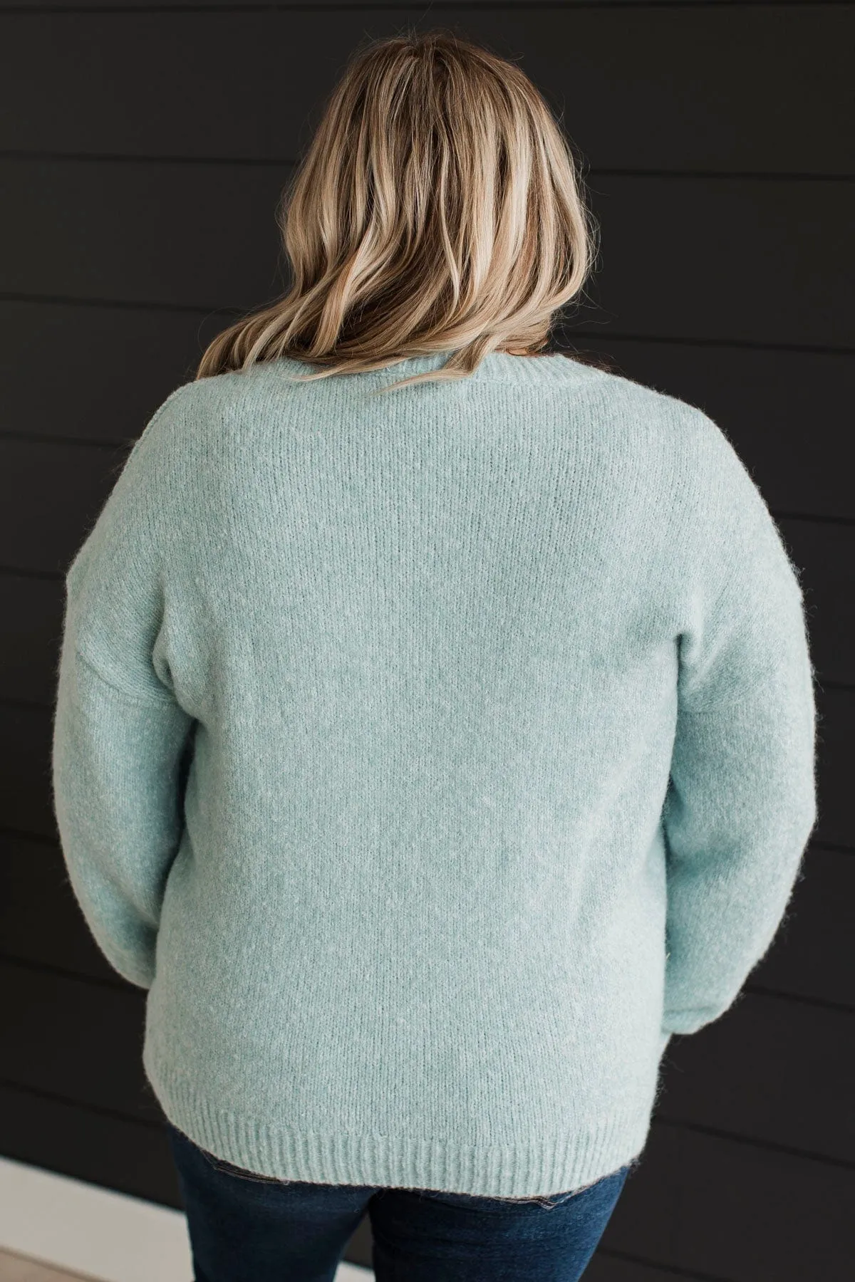 Still The One Knit Sweater- Light Blue