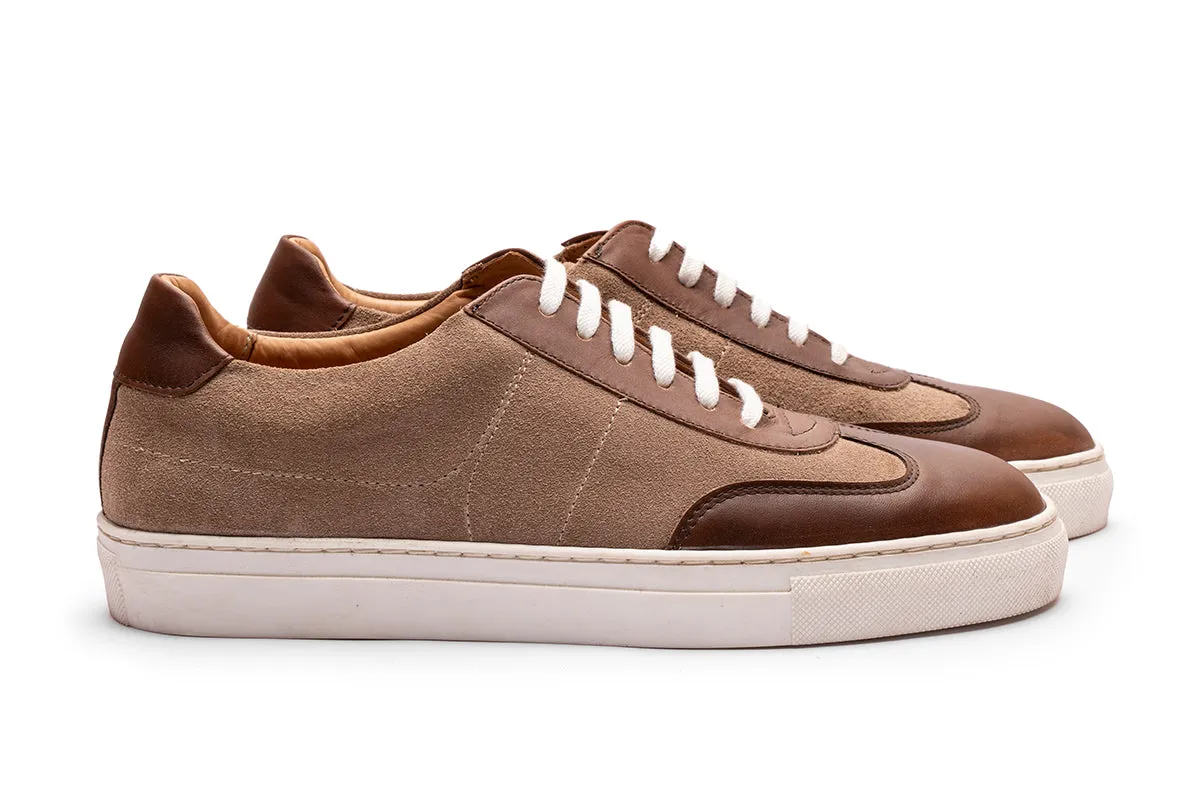 Suede & Smooth Leather combo Oxford Sneaker