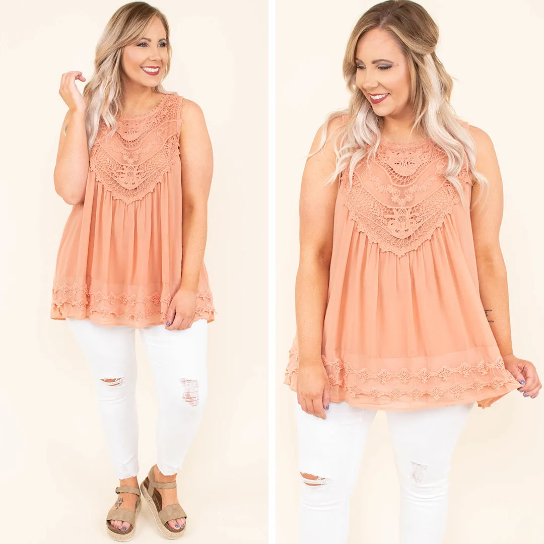 Sweet Charm Tank, Blush