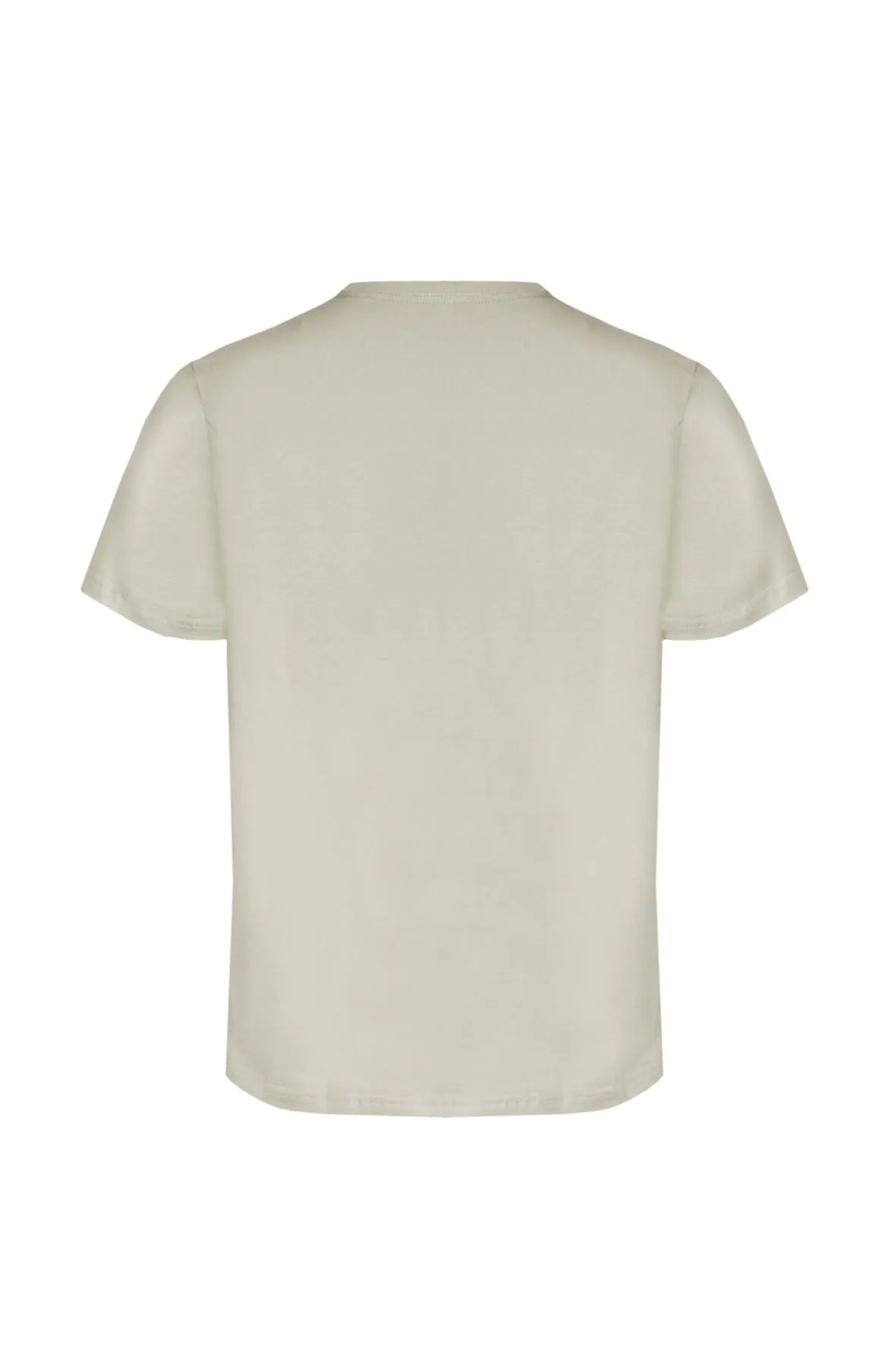 T-Shirt Elastica con Stampa Petto