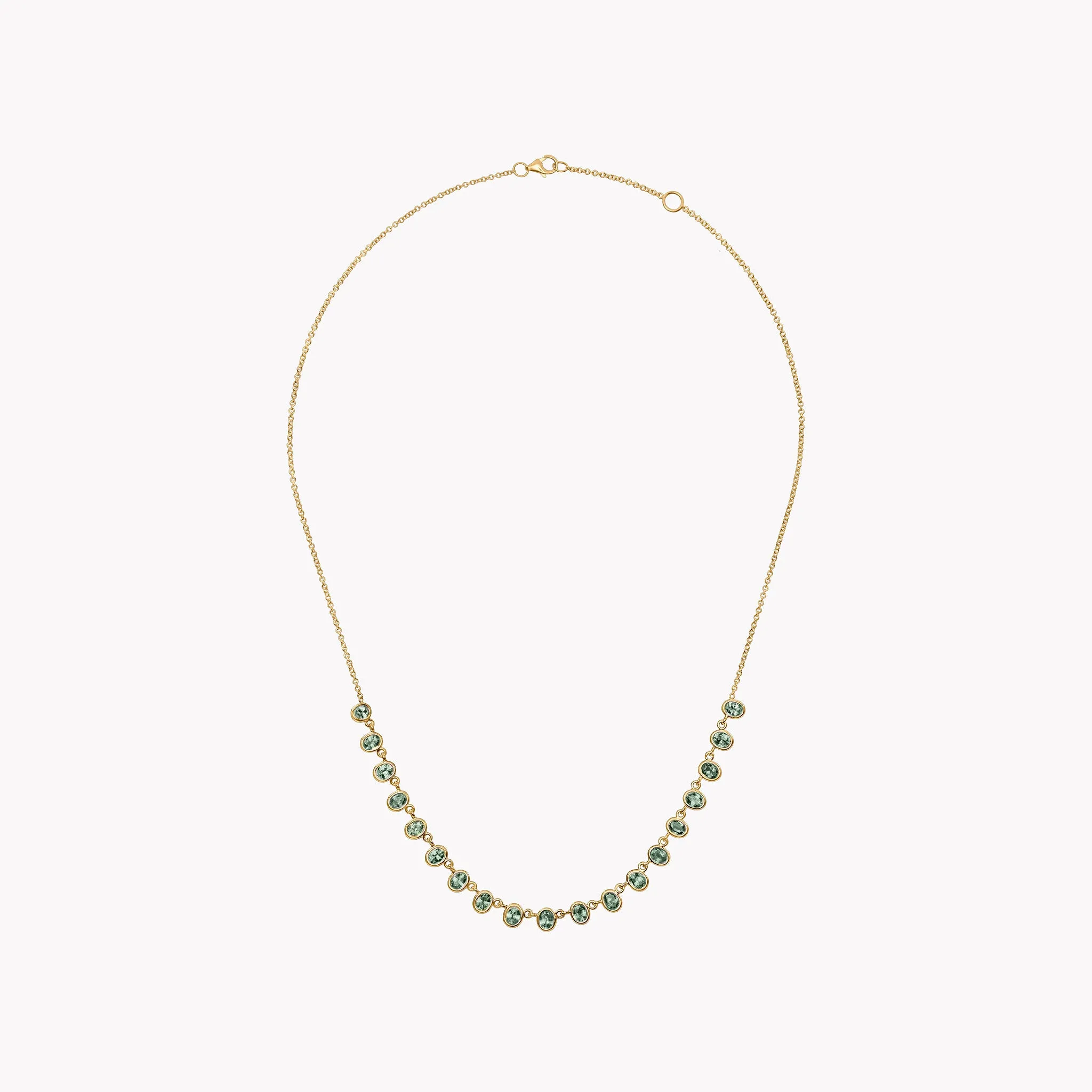 The Petite Lena Green Sapphire Necklace